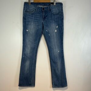 William Rast mid-rise slight boot cut distressed jeans size 30